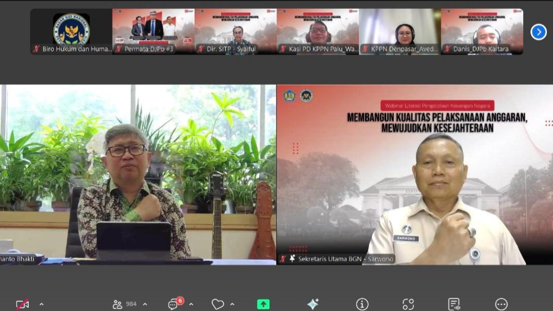 Tingkatkan Kualitas Anggaran, BGN Kabupaten Karimun dan Kemenkeu Selenggarakan Webinar Literasi Keuangan